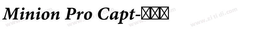 Minion Pro Capt字体转换